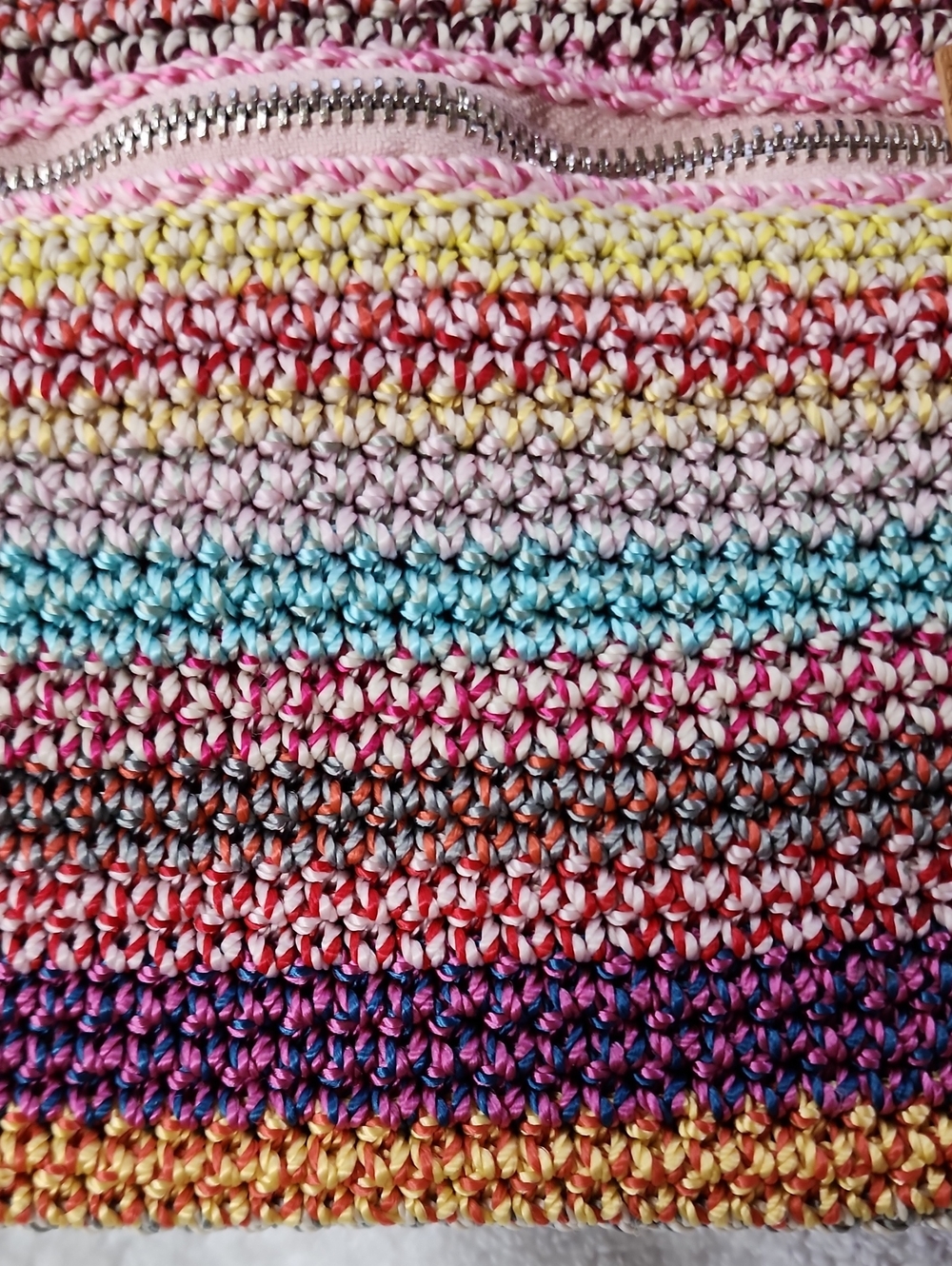 The Sak Women's Portola Multicolor Crochet Shoulder Bag New - Picture 2 of 12